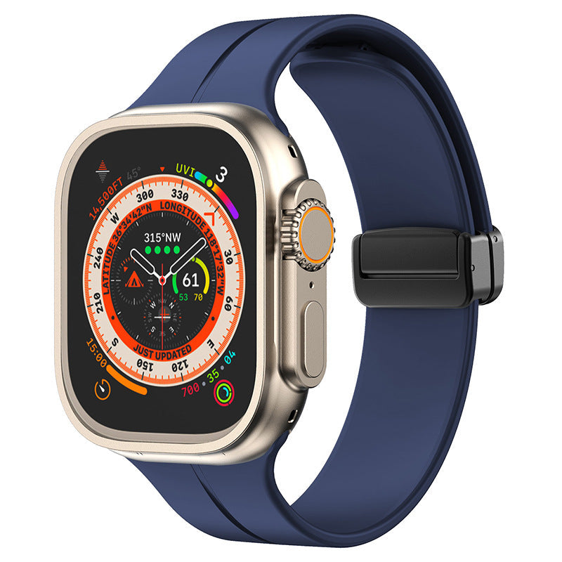 Minimalist Silicone Magnetic Band for Apple Watch