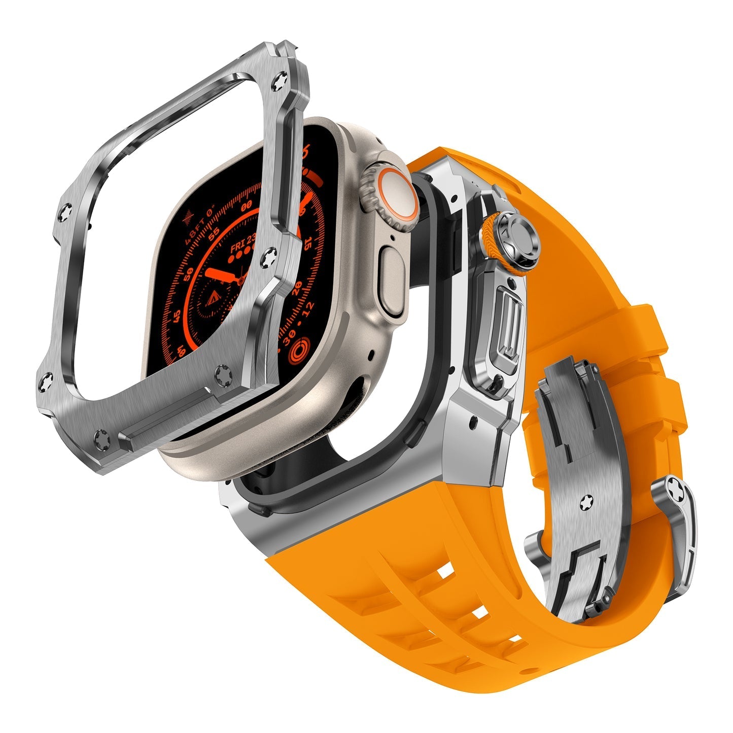 Apple Watch Ultra Stainless Steel Case – RM7015 Silver Vanguard