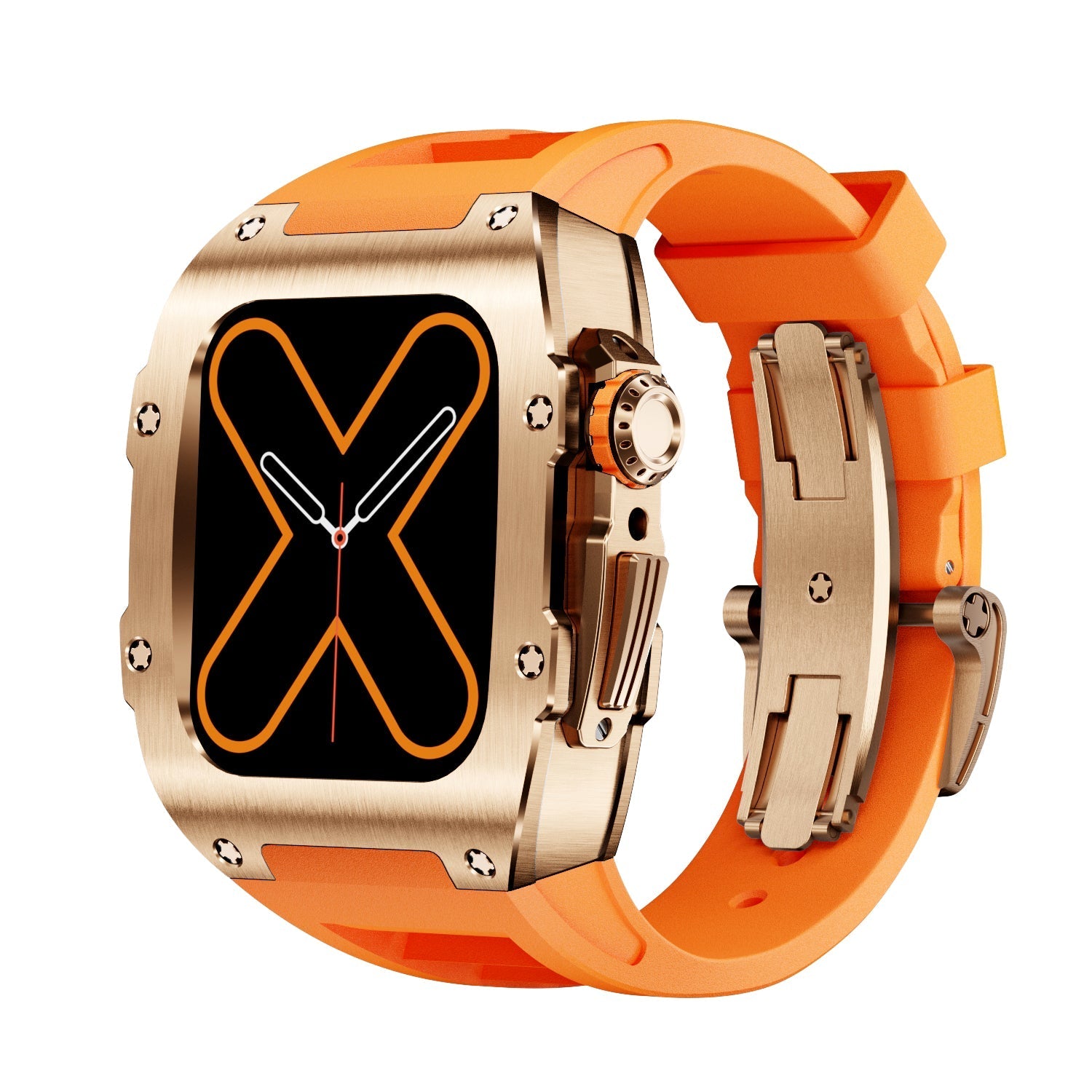 Premium Metal Case for Apple Watch – RM 9009 Gold Finish