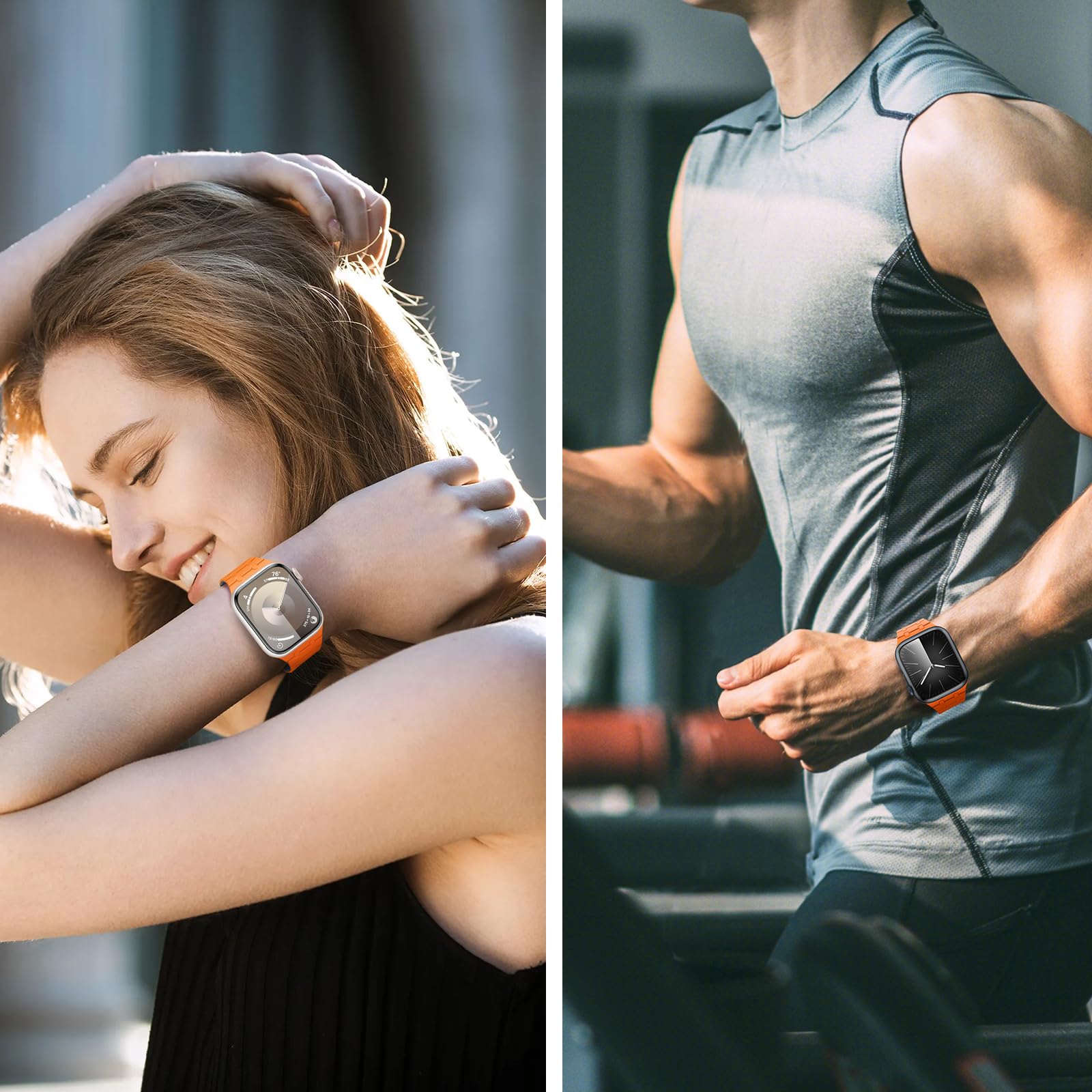 Silicone Magnetic Strap for Apple Watch – Waterproof