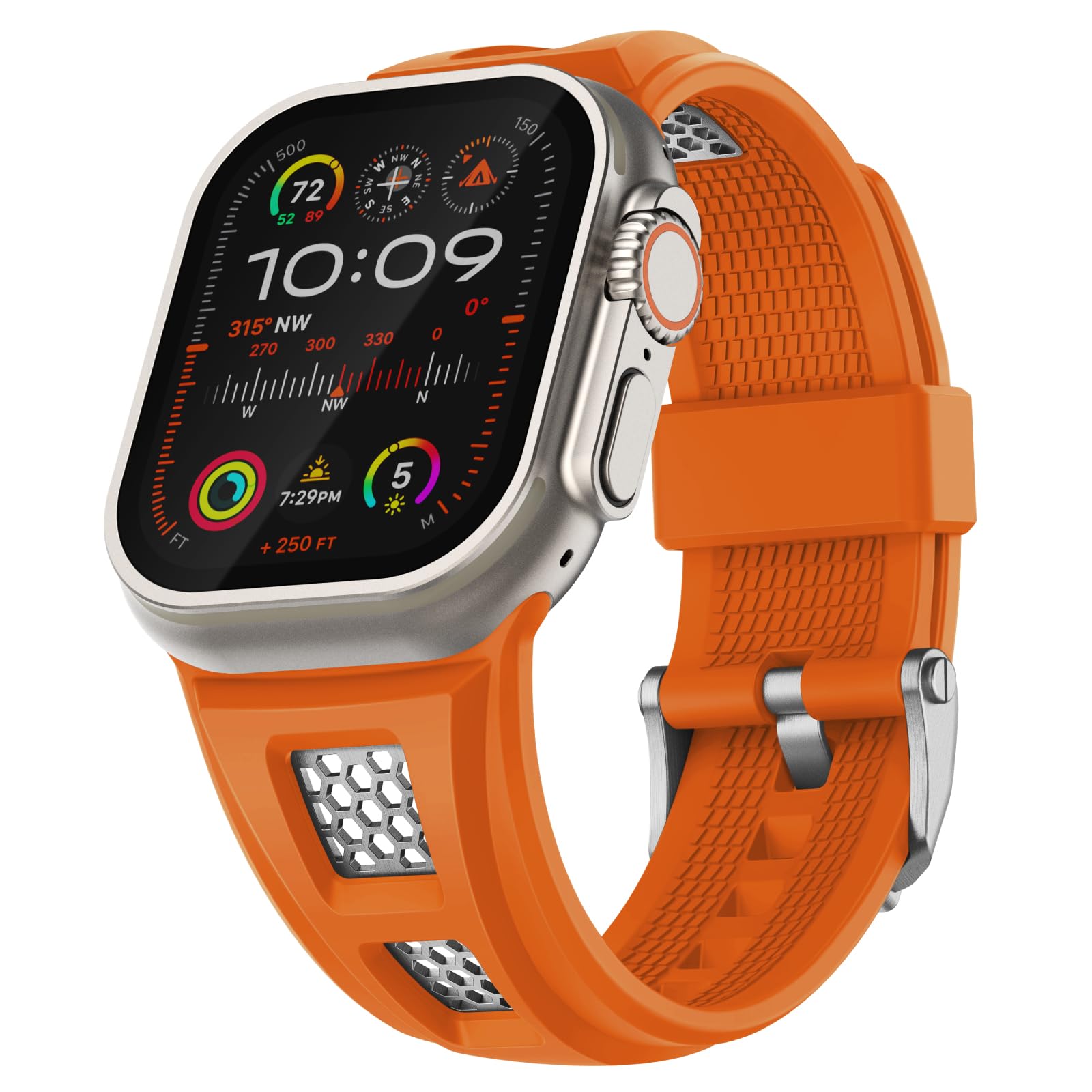 Rugged Sport Silicone Apple Watch Band