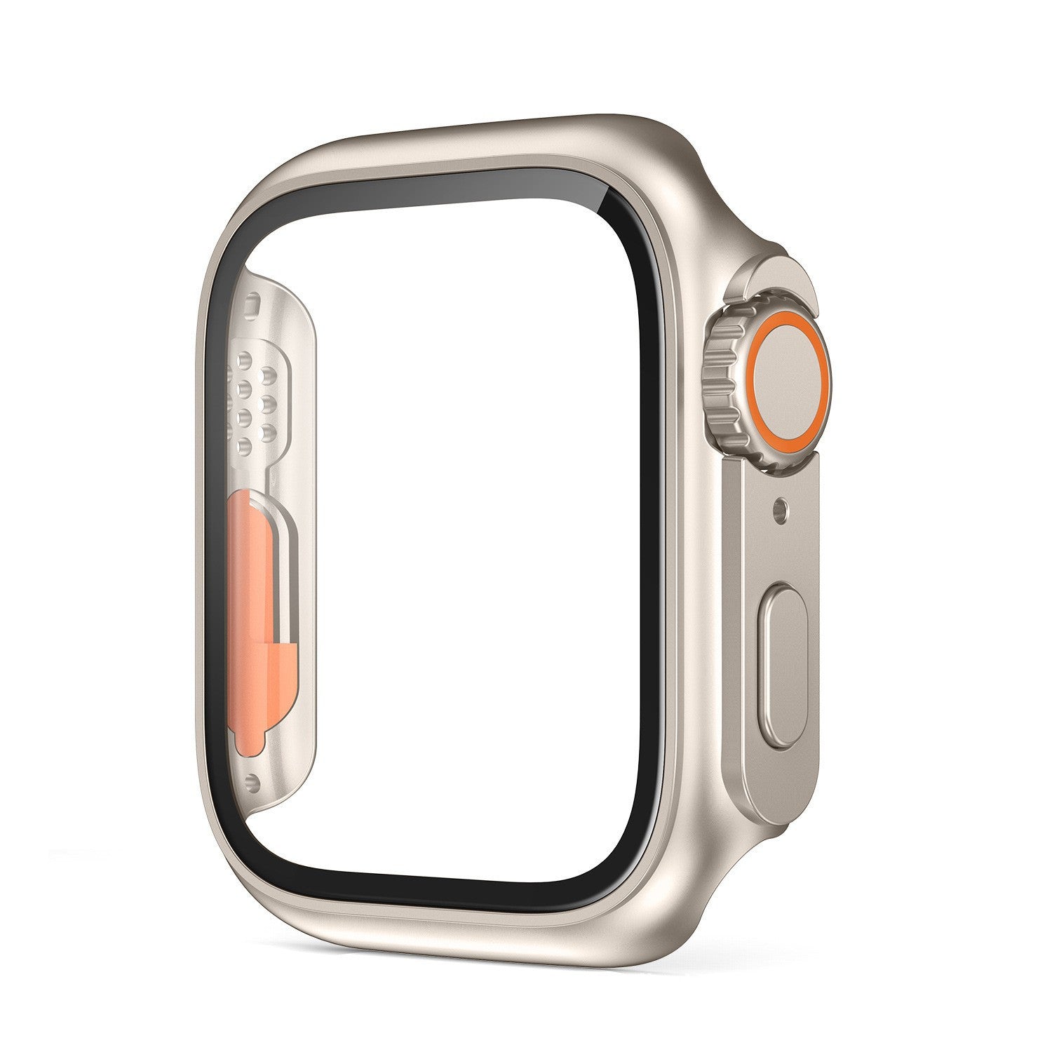 Ultra-Thin Waterproof Apple Watch Case with Tempered Glass