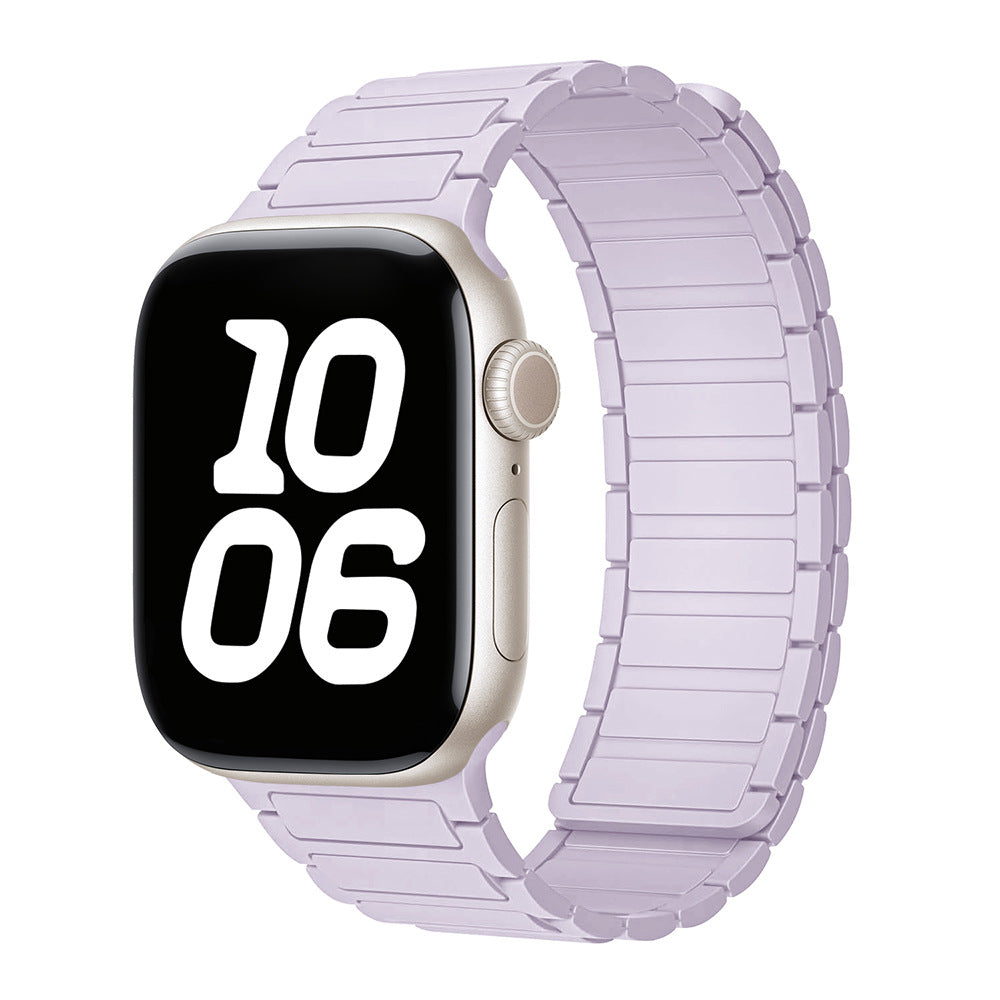 Magnetic Loop Apple Watch Band – Adjustable Premium Silicone