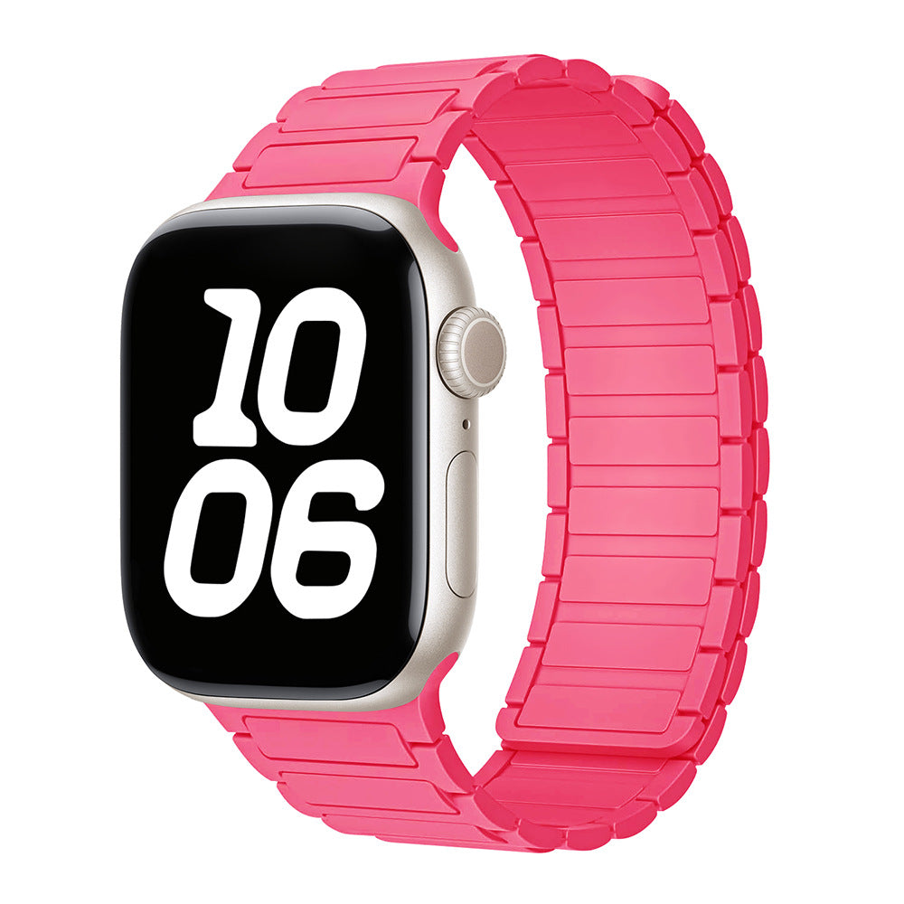 Magnetic Loop Apple Watch Band – Adjustable Premium Silicone