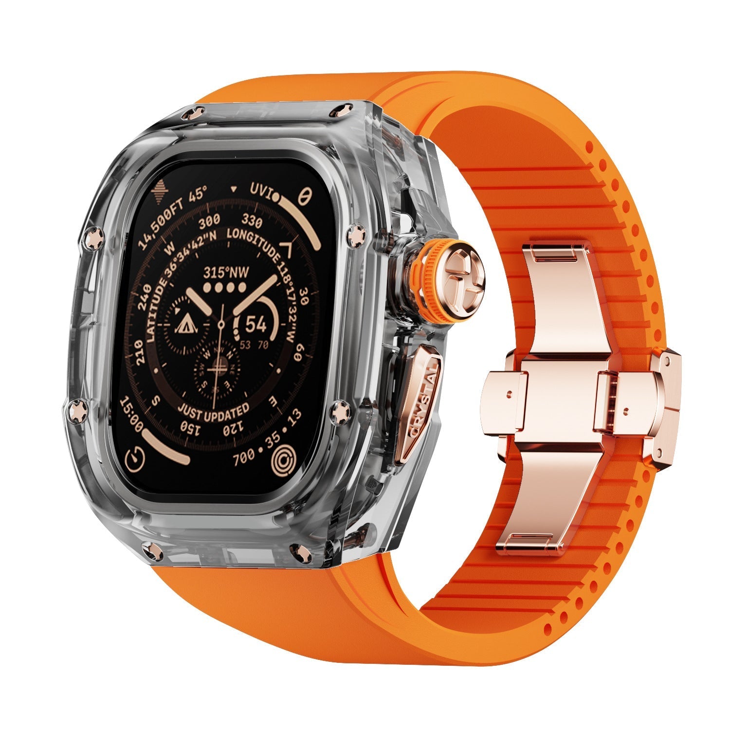 Men’s Apple Watch Crystal Band – Refined Finish and Luxury Appeal