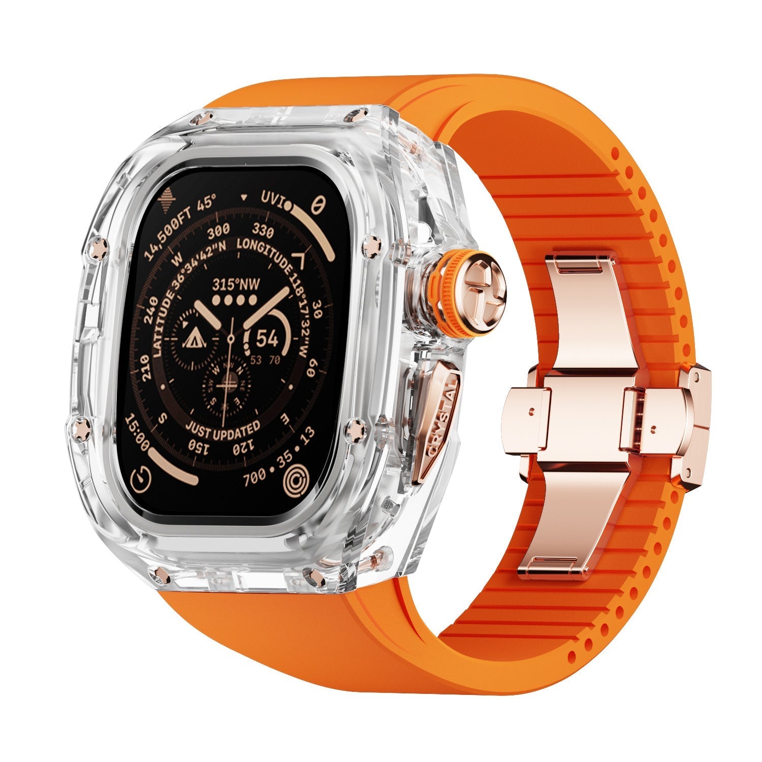 Men’s Apple Watch Crystal Band – Refined Finish and Luxury Appeal