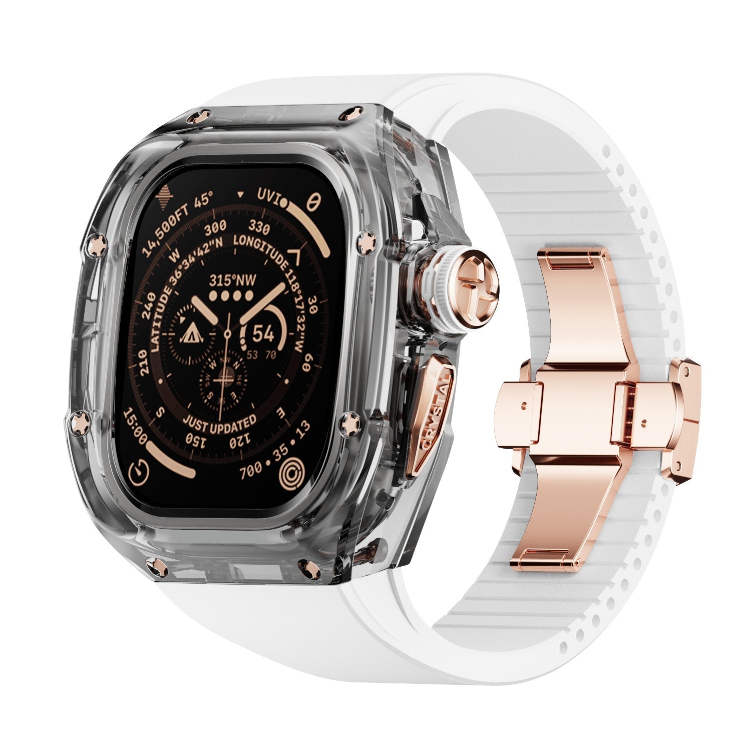 Men’s Apple Watch Crystal Band – Refined Finish and Luxury Appeal