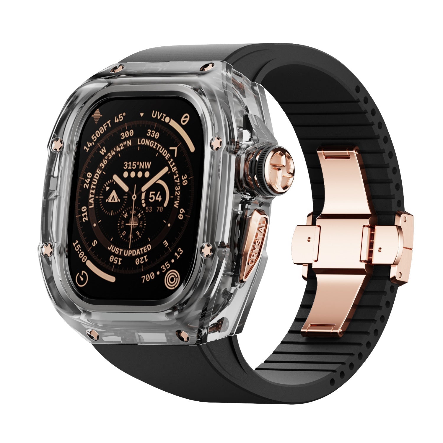 Men’s Apple Watch Crystal Band – Refined Finish and Luxury Appeal