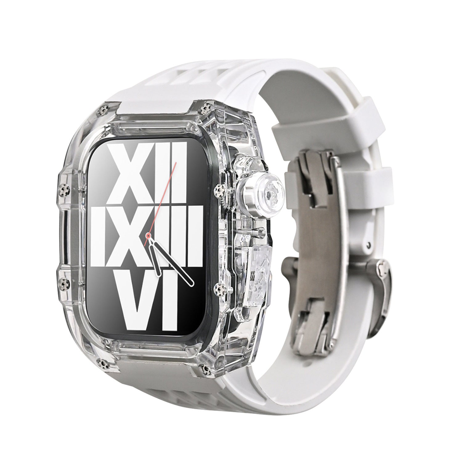 Transparent Case and Fluororubber Band Kit for Apple Watch – RM V30