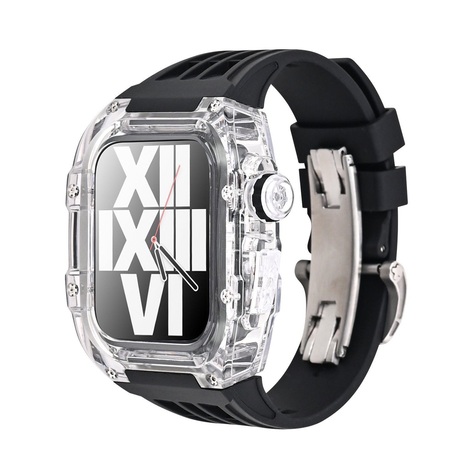 Transparent Case and Fluororubber Band Kit for Apple Watch – RM V30